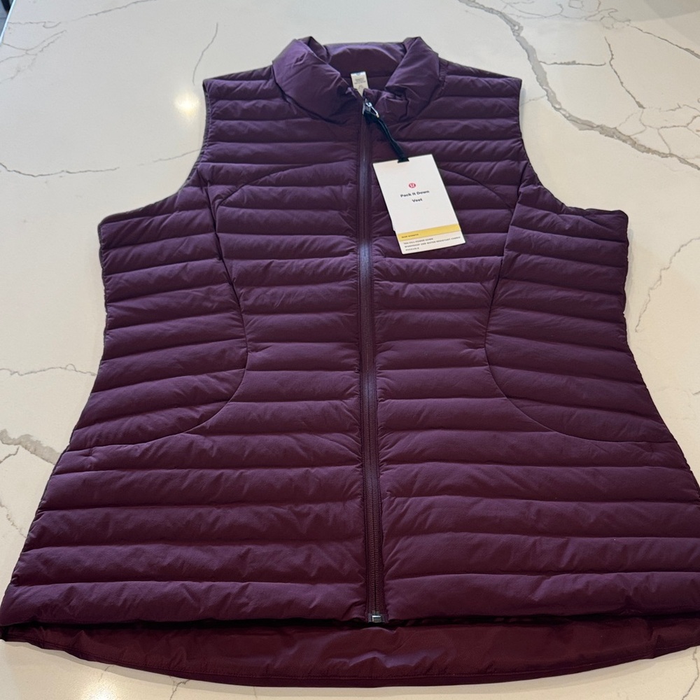 Lululemon Athletica Burgundy Pack It Down Vest